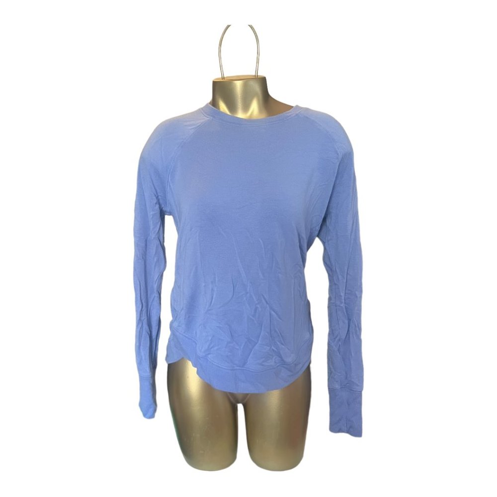 Athleta Periwinkle Crew Sweatshirt, Size Small